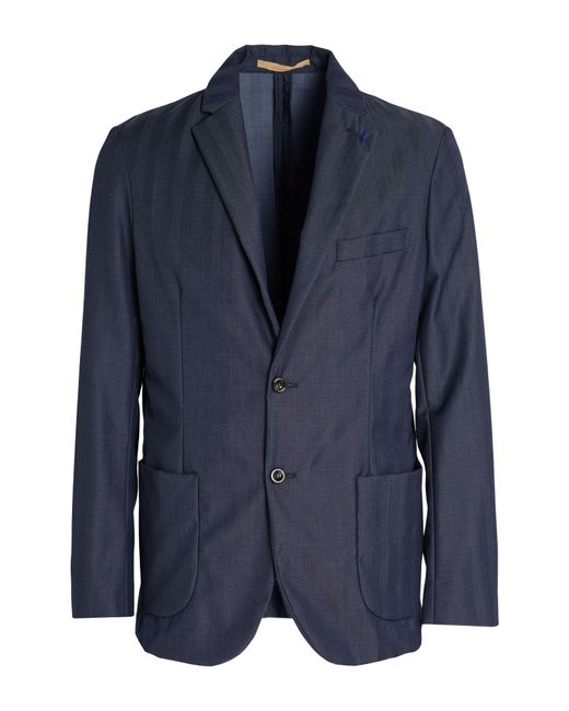 Cruna Blue Midnight Blazer Virgin Wool for men