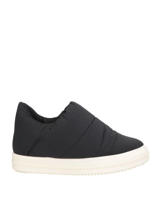 Rick Owens Black Sneakers Textile Fibers
