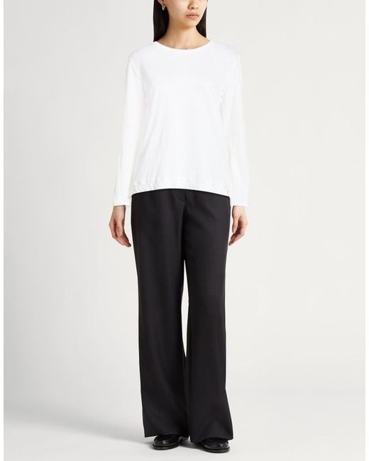 Massimo Alba White T-Shirt Linen, Cotton