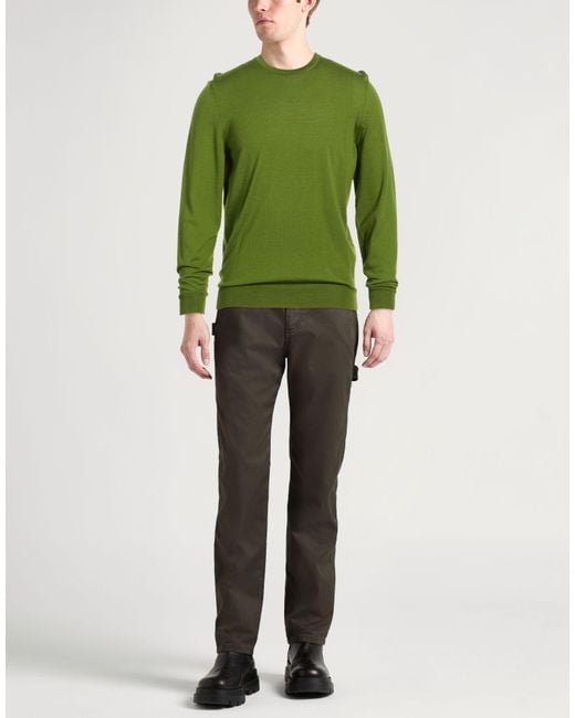 Drumohr Green Modern Sweater Super 140S Wool for men