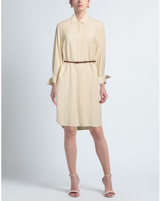 The Row Midi Dress in Natural | Lyst