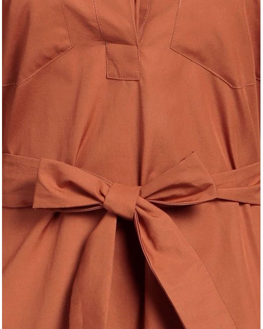 Max Mara Orange Midi-Kleid