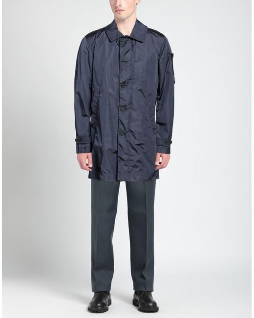 Peuterey Blue Overcoat for men