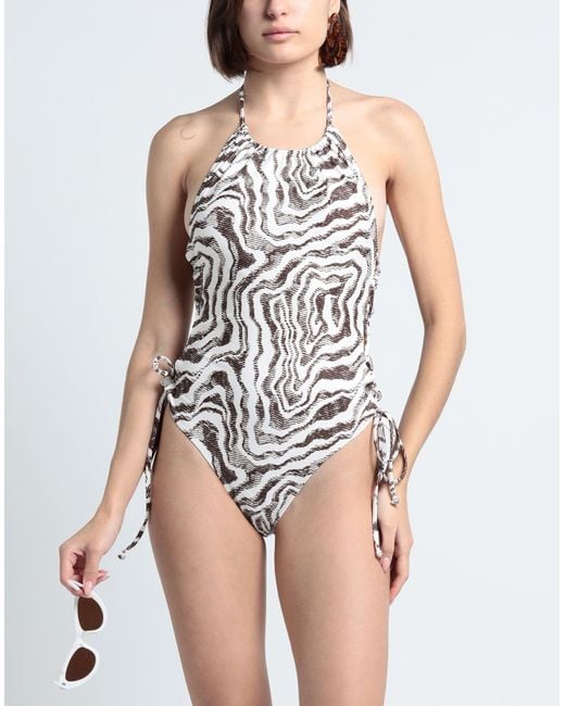Ganni White One-piece Swimsuit