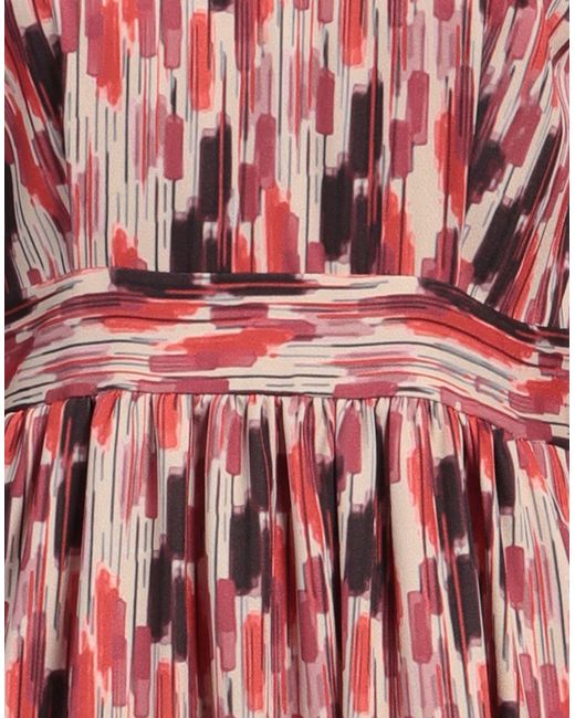 Caractere Red Midi-Kleid