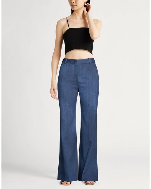 Ermanno Scervino Blue Pants Viscose, Elastane