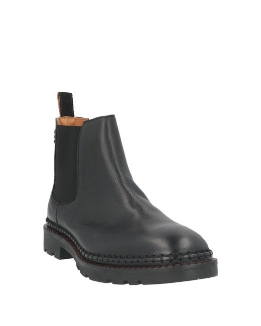 Alexander Hotto Black Ankle Boots Leather for men