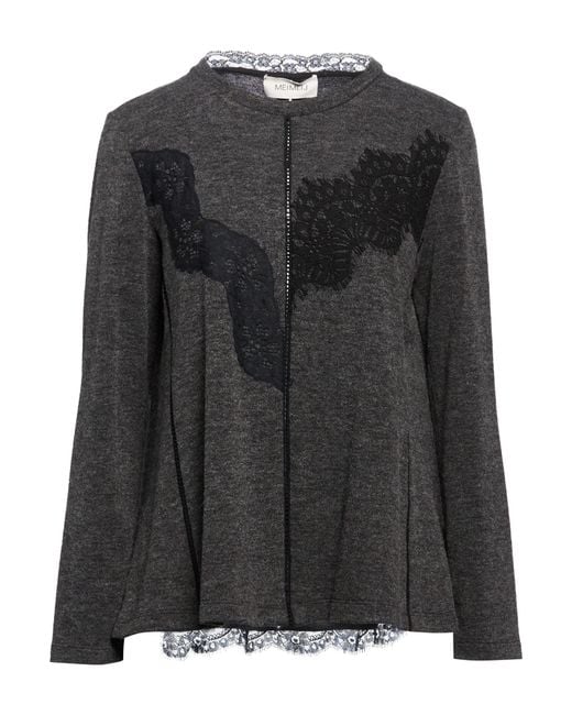 MEIMEIJ Black Sweater Polyester, Viscose, Elastane
