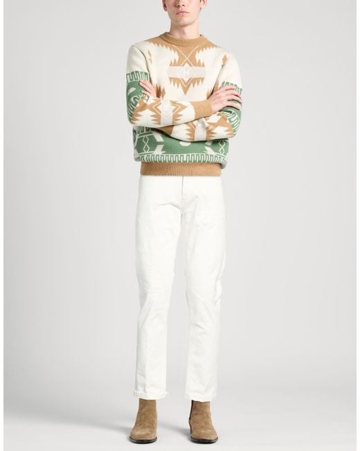 PT Torino White Jeans Cotton, Elastane for men