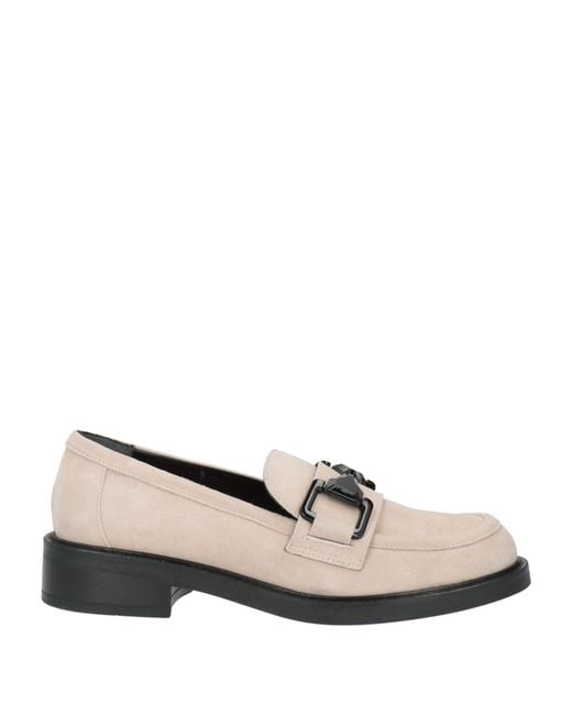 Bruglia Natural Sand Loafers Leather