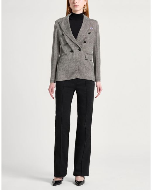 Circolo 1901 Gray Blazer Cotton, Elastane