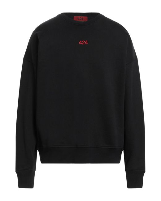 424 Black Sweatshirt for men