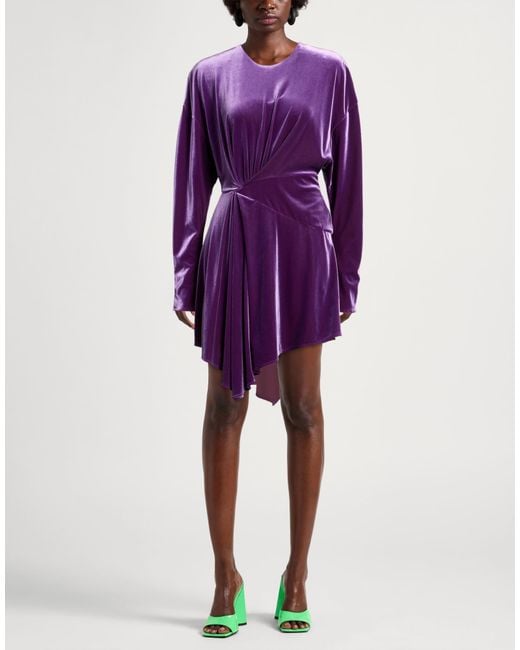 Alexandre Vauthier Purple Mini Dress Polyester, Polyamide, Elastane