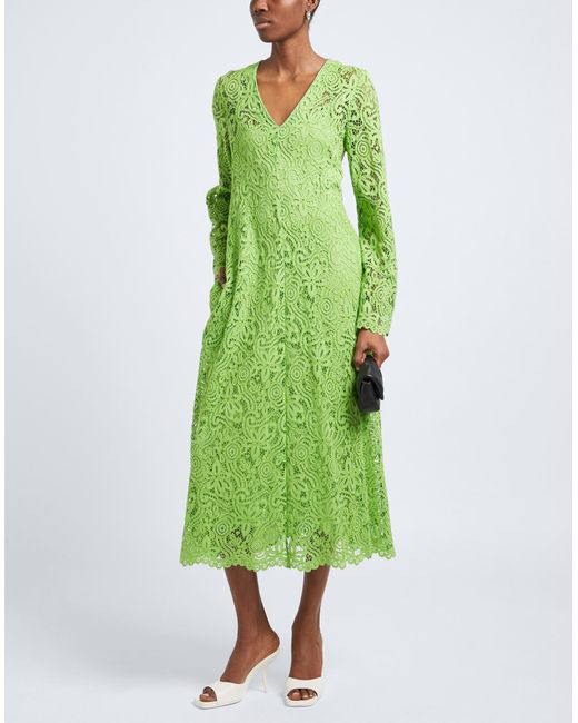 Shirtaporter Green Midi Dress