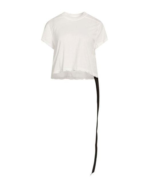 Rick Owens White T-Shirt Cotton