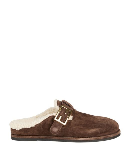 Fendi Brown Mules & Clogs