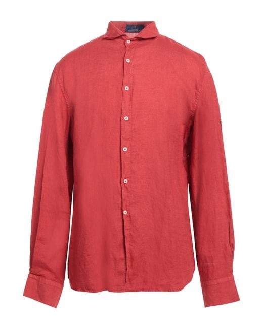 Cooperativa Pescatori Posillipo Red Shirt for men