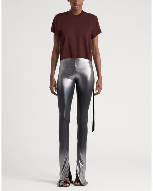 Rick Owens Red Burgundy T-Shirt Cotton