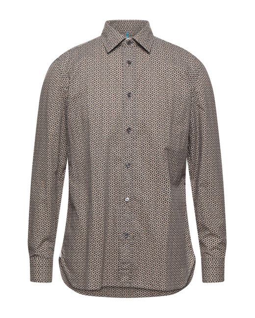 Giampaolo Gray Shirt Cotton for men