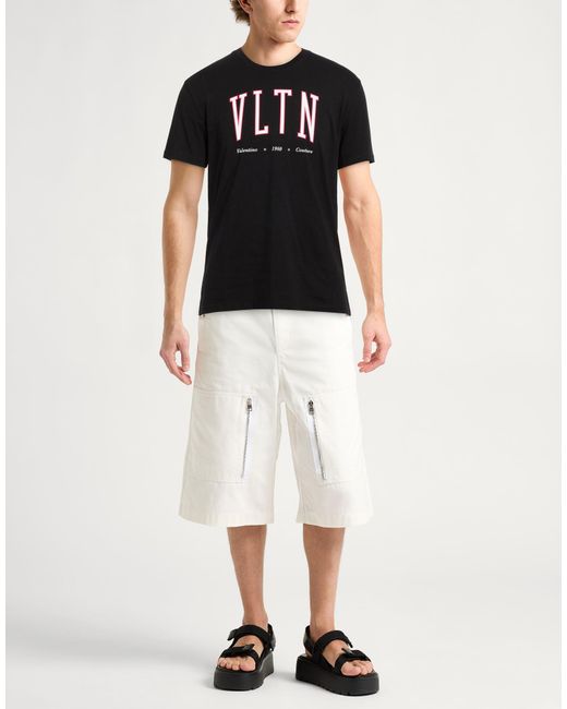 Valentino Garavani Black T-Shirt Cotton for men