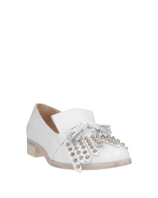 Ras White Loafers Leather