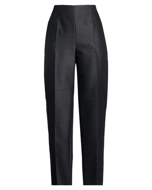 Alberta Ferretti Blue Charcoal Pants Virgin Wool, Silk