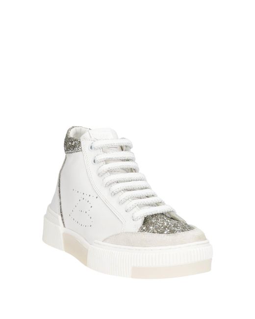 Tosca Blu White Sneakers Leather, Synthetisches Material