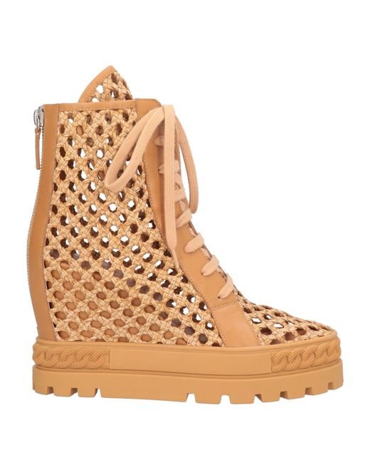 Casadei Natural Ankle Boots Leather