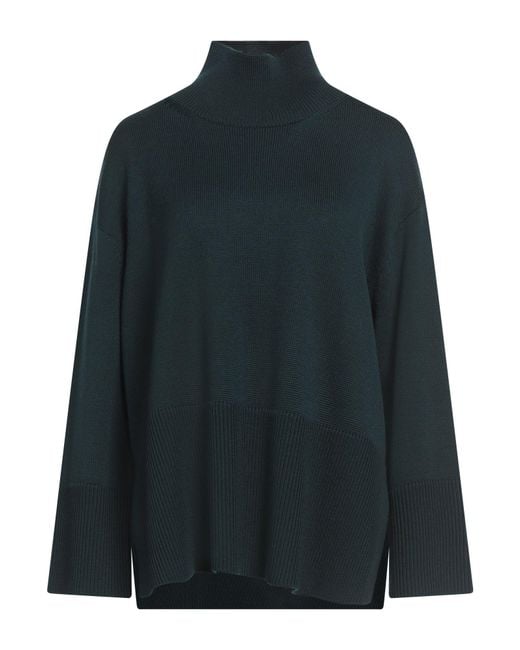 Roberto Collina Blue Turtleneck Merino Wool