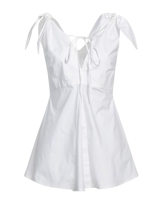 Erika Cavallini Semi Couture White Top