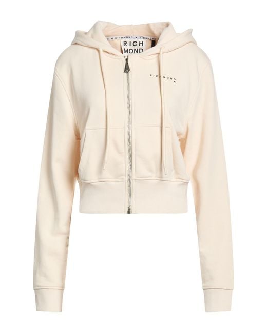 Richmond X Natural Cream Sweatshirt Cotton, Polyester