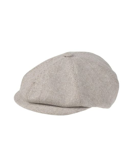 Tagliatore Gray Hat Virgin Wool for men