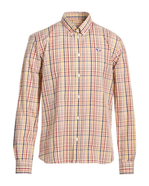 Maison Kitsuné Pink Shirt Cotton for men
