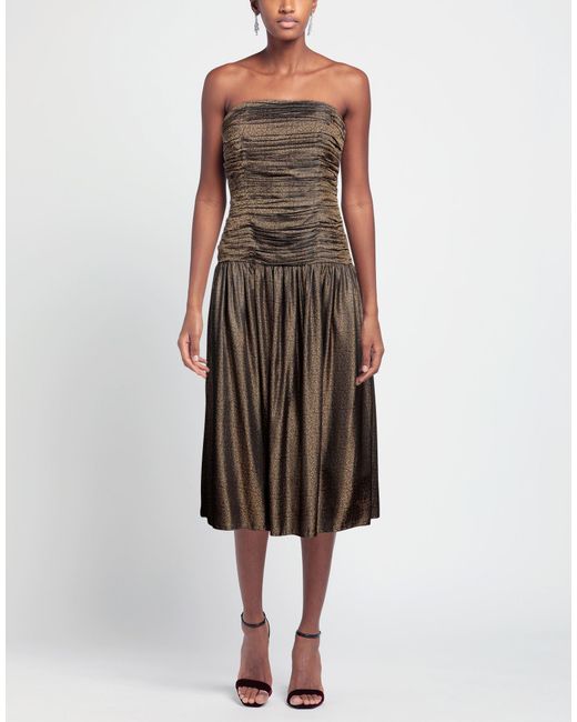 THE GARMENT Brown Midi Dress