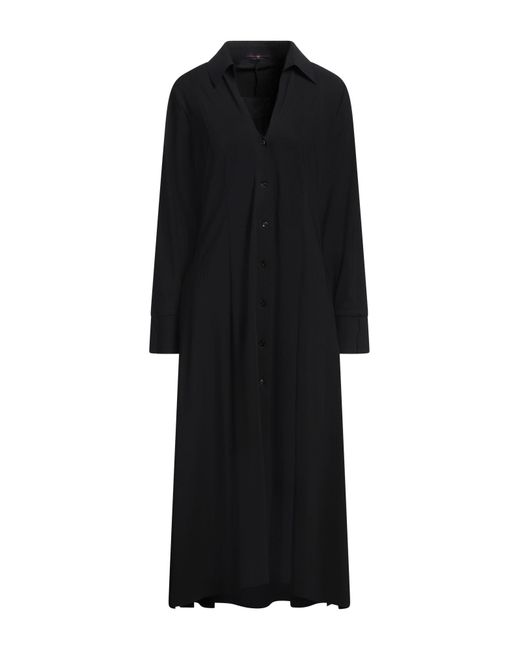 High Black Midi Dress Nylon, Elastane