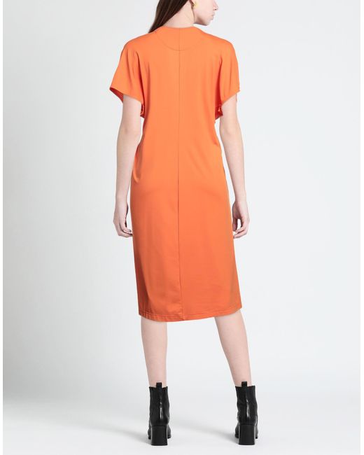 Fisico Orange Midi-Kleid