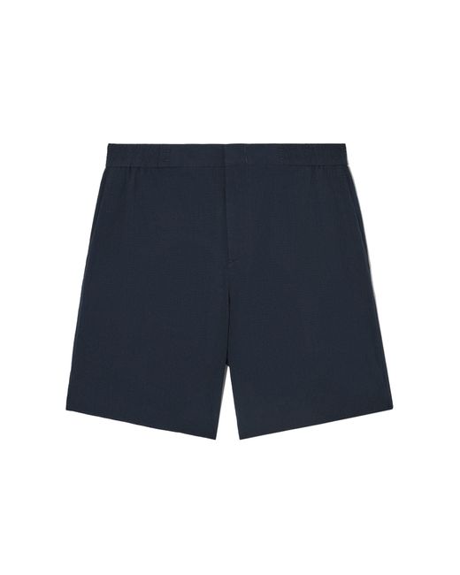 COS Blue Seersucker Shorts for men