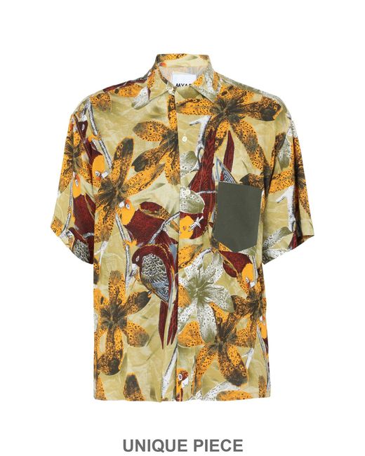 MYAR Metallic Vintage Hawaiian Shirt for men