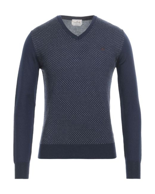 Brooksfield Blue Sweater for men
