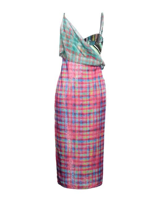 DSquared² Purple Midi Dress