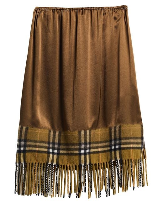 Burberry Brown Midi Skirts