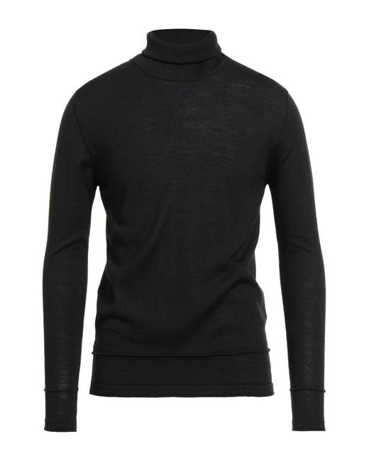 Messagerie Black Patrizio Piscaglia Turtleneck Wool, Acrylic for men