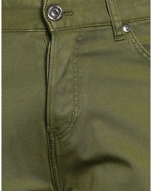 PT Torino Green Pants Cotton, Elastane for men