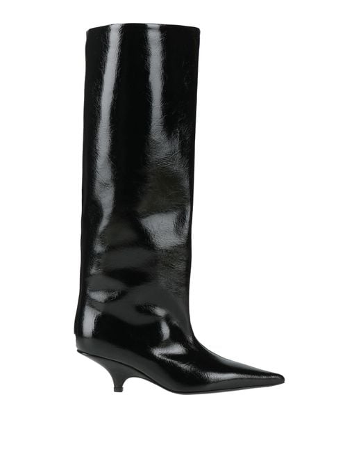 Totême Black Boot Leather