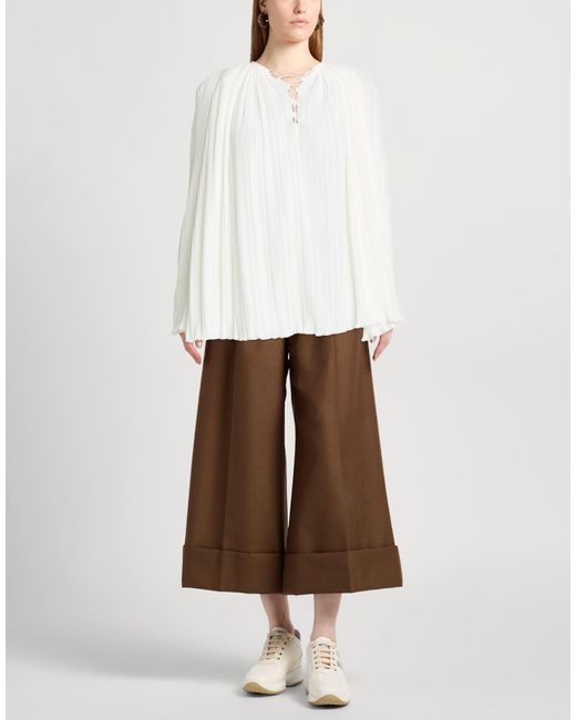 Lanvin White Top Polyester, Brass, Rayon
