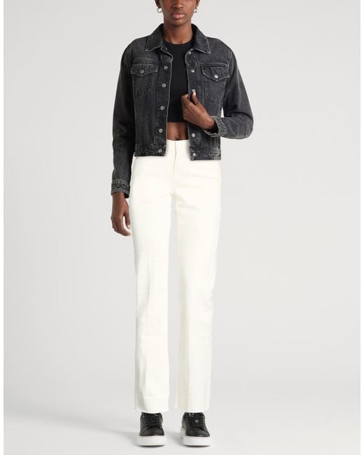 AG Jeans White Ivory Jeans Cotton, Lyocell, Polyester, Lycra