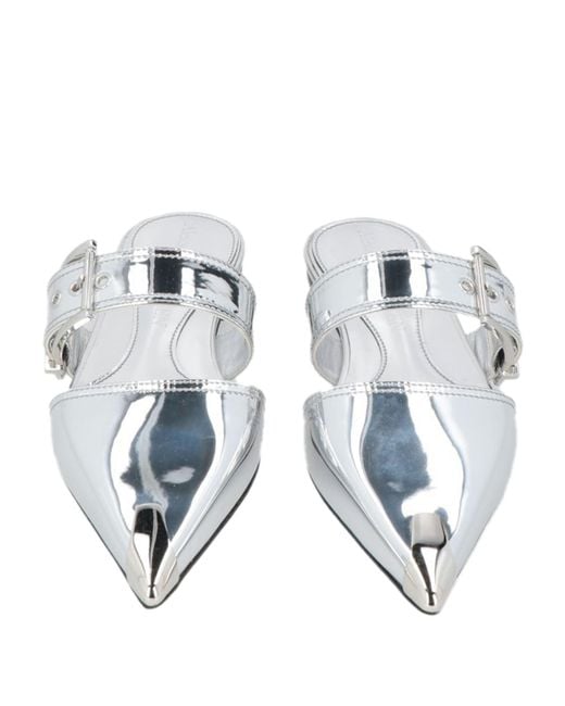 McQueen White Mules & Clogs