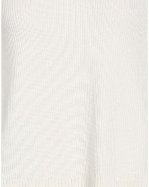 MEIMEIJ White Ivory Sweater Wool, Polyester, Viscose, Elastane