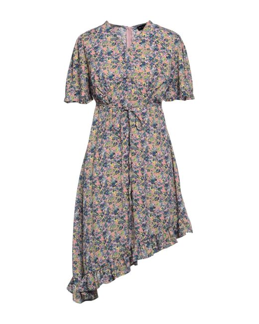 VANESSA SCOTT Gray Pastel Mini Dress Polyester