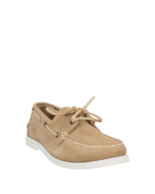Docksteps White Sand Loafers Leather for men